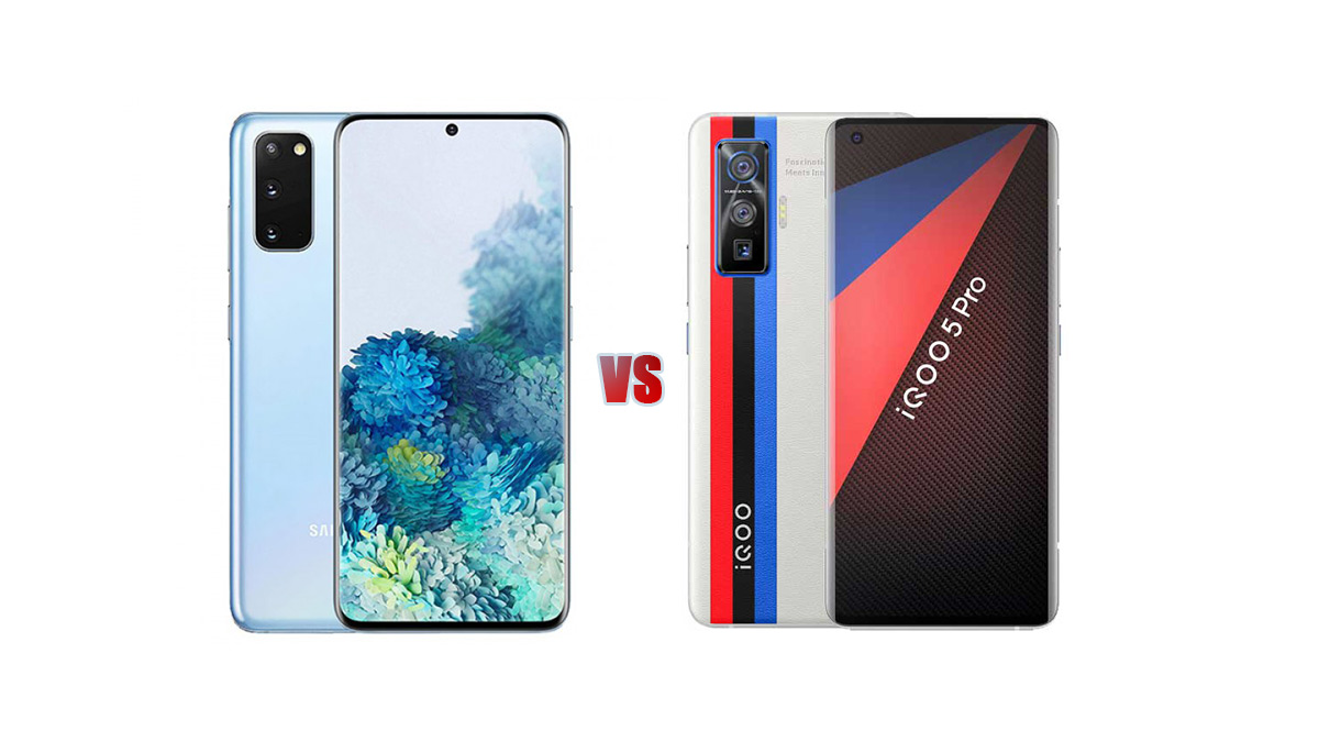 Samsung Galaxy S21 VS vivo iQOO 5 Pro Comparaison - Spécifications Tech